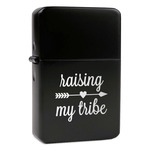 Tribe Quotes Windproof Lighter - Black - Single Sided