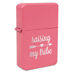 Tribe Quotes Windproof Lighter - Pink - Single Sided & Lid Engraved