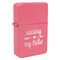 Tribe Quotes Windproof Lighter - Pink - Single Sided