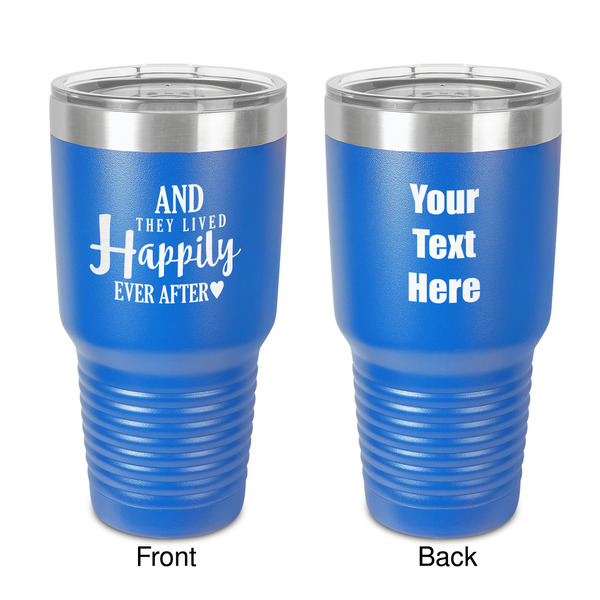 Custom Wedding Quotes and Sayings 30 oz Stainless Steel Tumbler - Royal Blue - Double-Sided