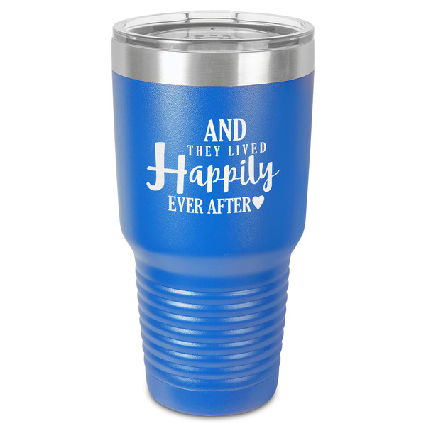 Custom Wedding Quotes and Sayings 30 oz Stainless Steel Tumbler - Royal Blue - Single-Sided