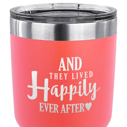 Wedding Quotes and Sayings 30 oz Stainless Steel Tumbler - Coral - Single Sided