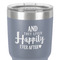 Wedding Quotes and Sayings 30 oz Stainless Steel Ringneck Tumbler - Grey - Close Up