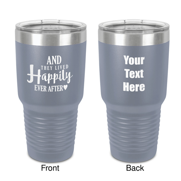 Custom Wedding Quotes and Sayings 30 oz Stainless Steel Tumbler - Grey - Double-Sided