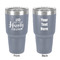 Wedding Quotes and Sayings 30 oz Stainless Steel Ringneck Tumbler - Grey - Double Sided - Front & Back