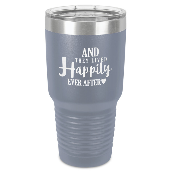 Wedding Quotes and Sayings 30 oz Stainless Steel Ringneck Tumbler - Grey - Front