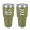Wedding Quotes and Sayings 30 oz Stainless Steel Ringneck Tumbler - Olive - Double Sided - Front & Back