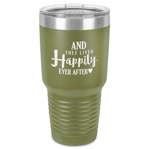 Custom Wedding Quotes and Sayings 30 oz Stainless Steel Tumbler - Olive - Single-Sided