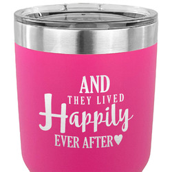 Wedding Quotes and Sayings 30 oz Stainless Steel Tumbler - Pink - Single Sided