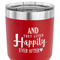 Wedding Quotes and Sayings 30 oz Stainless Steel Ringneck Tumbler - Red - CLOSE UP
