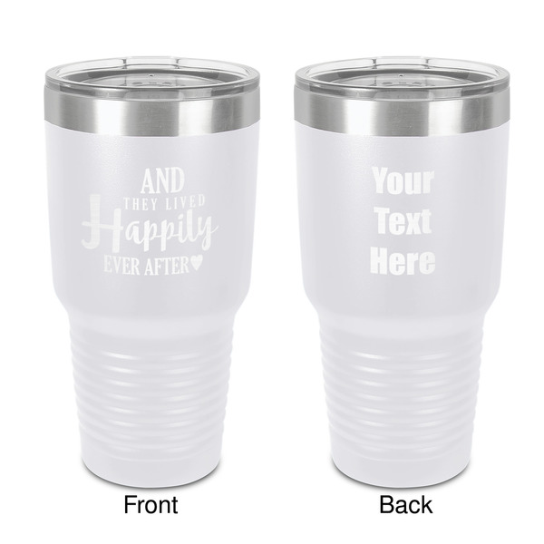 Custom Wedding Quotes and Sayings 30 oz Stainless Steel Tumbler - White - Double-Sided