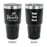Wedding Quotes and Sayings 30 oz Stainless Steel Tumbler - Black - Double Sided