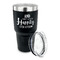 Wedding Quotes and Sayings 30 oz Stainless Steel Ringneck Tumblers - Black - LID OFF