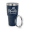 Wedding Quotes and Sayings 30 oz Stainless Steel Ringneck Tumblers - Navy - LID OFF