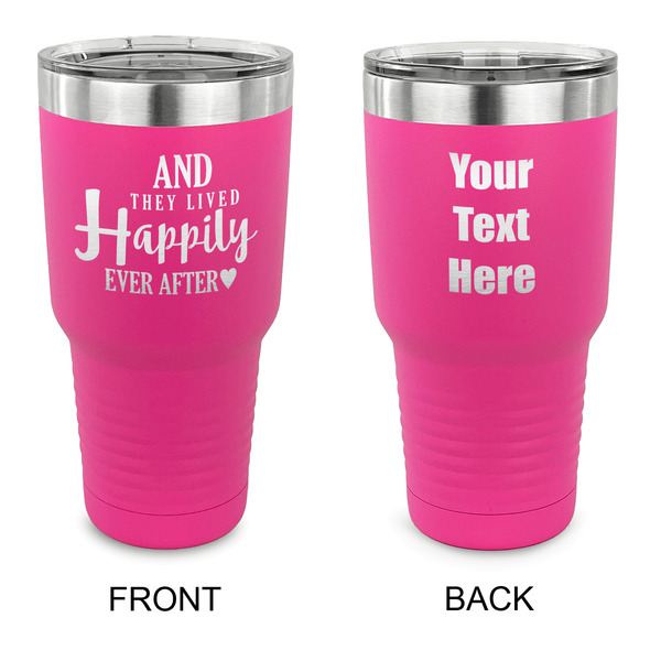 Custom Wedding Quotes and Sayings 30 oz Stainless Steel Tumbler - Pink - Double Sided