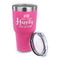 Wedding Quotes and Sayings 30 oz Stainless Steel Ringneck Tumblers - Pink - LID OFF