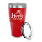 Wedding Quotes and Sayings 30 oz Stainless Steel Ringneck Tumblers - Red - LID OFF