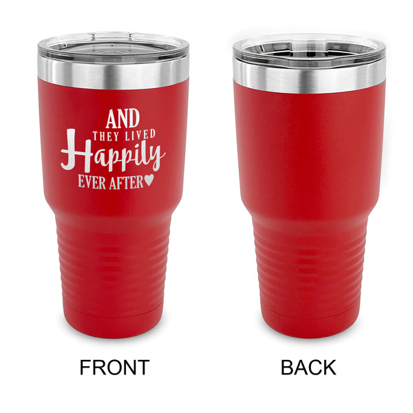 Wedding Quotes and Sayings 30 oz Stainless Steel Ringneck Tumblers - Red - Single Sided - APPROVAL