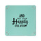 Wedding Quotes and Sayings 6" x 6" Teal Leatherette Snap Up Tray - APPROVAL