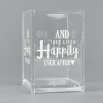 Wedding Quotes and Sayings Acrylic Pen Holder