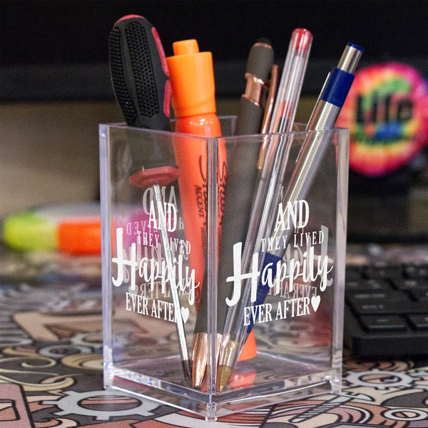 Wedding Quotes and Sayings Acrylic Pen Holder - In Context