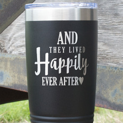 Wedding Quotes and Sayings 20 oz Stainless Steel Tumbler - Black - Single Sided