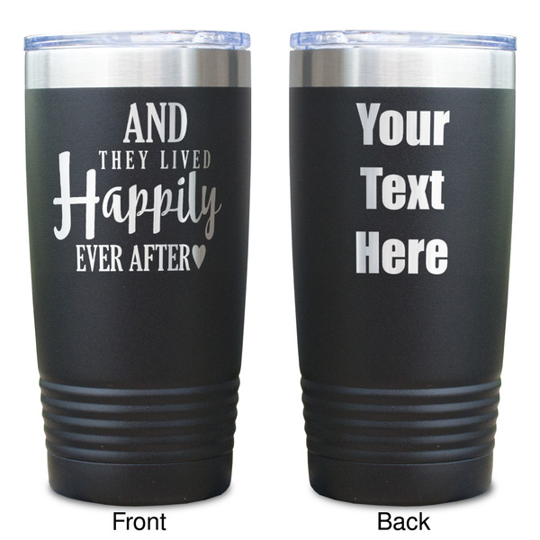 Wedding Quotes and Sayings Black Polar Camel Tumbler - 20oz - Double Sided  - Approval