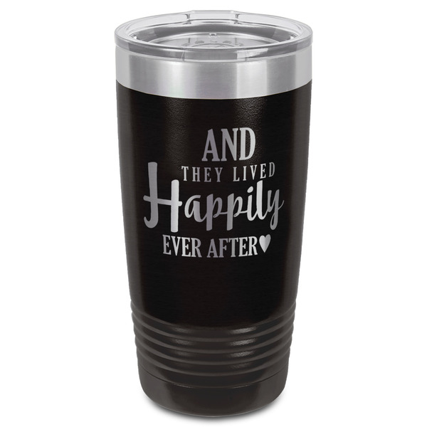 Wedding Quotes and Sayings Black Polar Camel Tumbler - 20oz - Front
