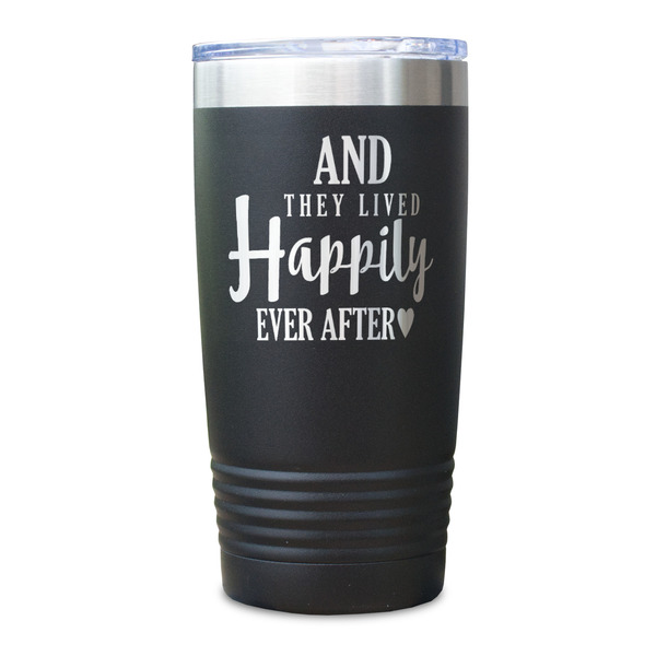 Wedding Quotes and Sayings Black Polar Camel Tumbler - 20oz - Single Sided - Approval