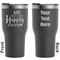 Wedding Quotes and Sayings Black RTIC Tumbler - Front and Back