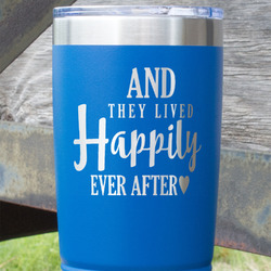 Wedding Quotes and Sayings 20 oz Stainless Steel Tumbler - Royal Blue - Single Sided