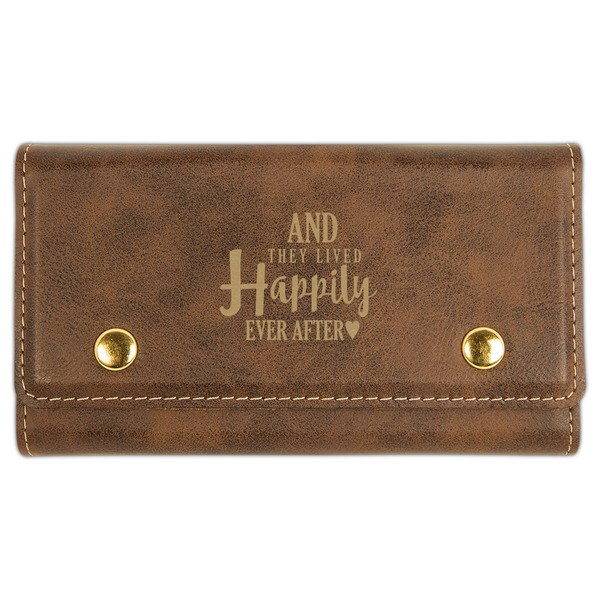 Custom Wedding Quotes and Sayings Cards & Dice Set - Rustic Brown