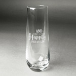 Wedding Quotes and Sayings Champagne Flute - Stemless Engraved - Single