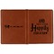 Wedding Quotes and Sayings Cognac Leather Passport Holder Outside Double Sided - Apvl