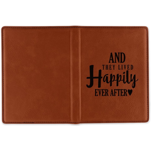 Wedding Quotes and Sayings Cognac Leather Passport Holder Outside Single Sided - Apvl