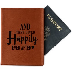Wedding Quotes and Sayings Passport Holder - Faux Leather