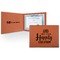 Wedding Quotes and Sayings Cognac Leatherette Diploma / Certificate Holders - Front and Inside - Main