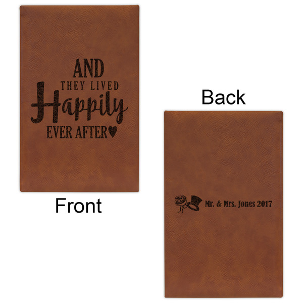 Wedding Quotes and Sayings Cognac Leatherette Journal - Double Sided - Apvl