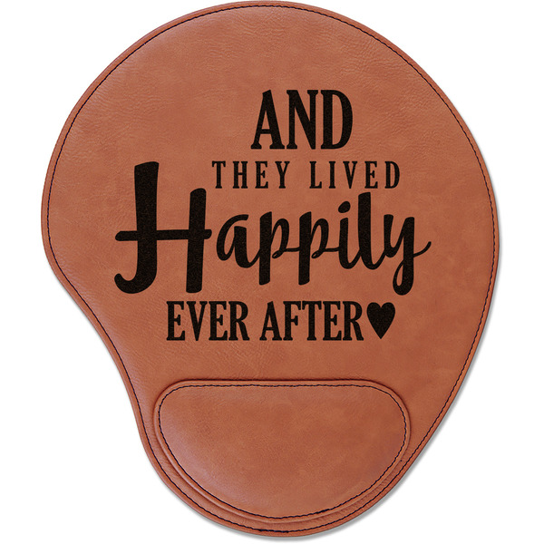 Custom Wedding Quotes and Sayings Leatherette Mouse Pad with Wrist Support
