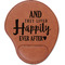 Wedding Quotes and Sayings Cognac Leatherette Mouse Pads with Wrist Support - Flat