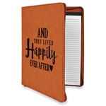 Wedding Quotes and Sayings Leatherette Zipper Portfolio with Notepad