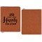 Wedding Quotes and Sayings Cognac Leatherette Zipper Portfolios with Notepad - Single Sided - Apvl
