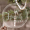 Wedding Quotes and Sayings Engraved Glass Ornament