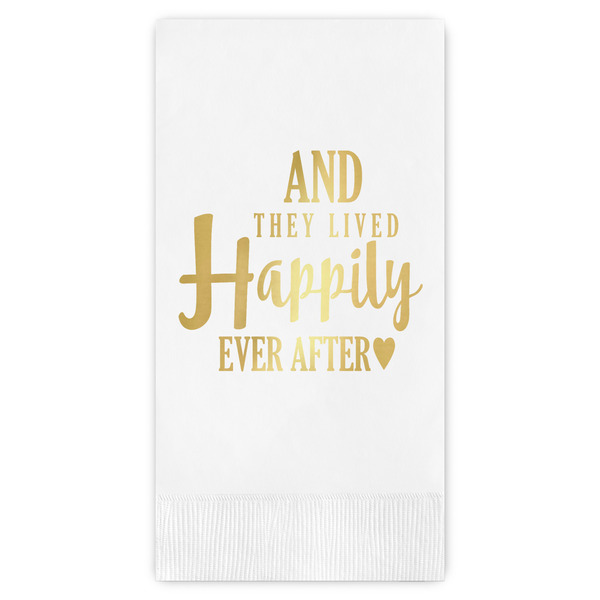 Custom Wedding Quotes and Sayings Guest Napkins - Foil Stamped