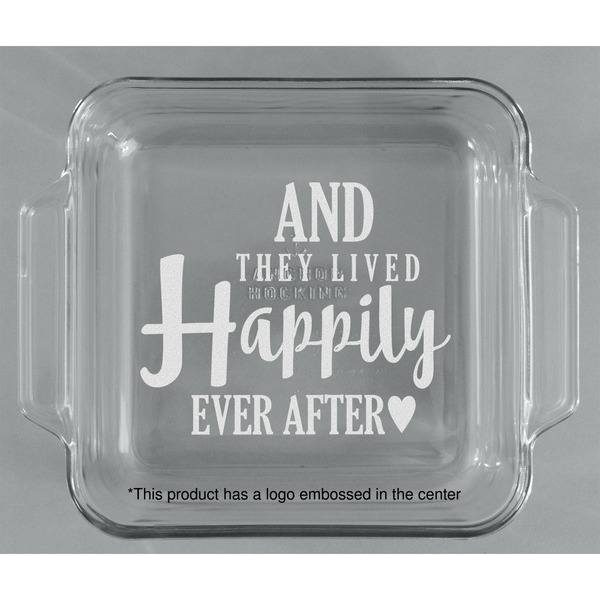 Wedding Quotes and Sayings Glass Cake Dish - APPROVAL (8x8)