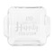 Wedding Quotes and Sayings Glass Cake Dish - APPROVAL (8x8)