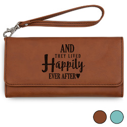 Wedding Quotes and Sayings Ladies Leather Wallet - Laser Engraved