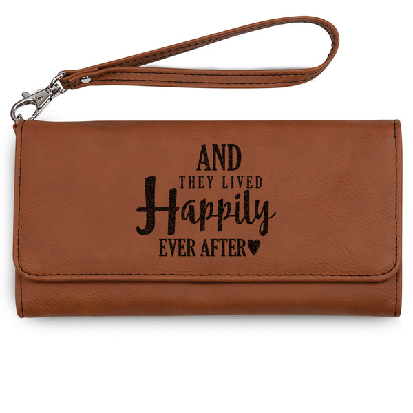 Custom Wedding Quotes and Sayings Ladies Leatherette Wallet - Laser Engraved