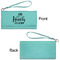 Wedding Quotes and Sayings Ladies Wallets - Faux Leather - Teal - Front & Back View