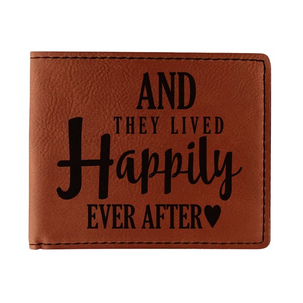 Custom Wedding Quotes and Sayings Leatherette Bifold Wallet